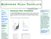 Tablet Screenshot of businessplantemplate.net